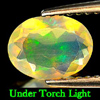 0.65 Ct. Oval Shape Natural Multi Color Opal Unheated