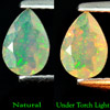 0.36 Ct.Top Luster Pear Natural Multi Color Opal Gems