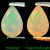 Top Luster 0.73 Ct. Pear Natural Multi Color Opal Gems