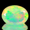 Unheated 0.59 Ct. Oval Natural Multi-Color Play Of Colour Opal
