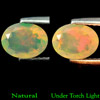 Top Luster 0.77 Ct. Oval Natural Multi Color Opal Gems