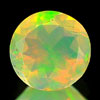 Top Luster 0.54 Ct Round Natural Multi Color Opal Gems
