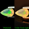 Pear Shape 0.53 Ct. Natural Opal Multi Color Unheated