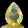 Lovely 0.64 Ct. Natural Opal Multi Color Pear Shape Unheated