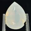 1.91 Ct. Pear Shape Natural White Opal Gemstone Unheated Ethiopia