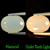 Oval Shape 1.83 Ct. Natural White Opal Gemstone Unheated Ethiopia