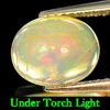 Oval Cabochon 1.55 Ct. Natural Multi Color Opal Unheated