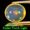 Oval Cabochon 1.18 Ct. Natural Multi-Color Play Of Colour Opal