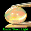 Opal 0.83 Ct. Multi-Color Play Of Colour Natural Oval Cabochon 7.6 x 6.2 Mm.