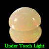 Opal Multi Color 1.20 Ct. Oval Cabochon 8.3 x 7.1 Mm. Natural Gemstone Unheated