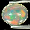 0.79 Ct. Oval Cabochon Natural Multi-Color Play Of Colour Opal Unheated