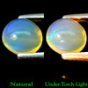 0.86 Ct. Round Cabochon Natural Multi-Color Play Of Colour Opal Unheated