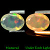 Unheated 0.50 Ct. Natural Multi-Color Play Of Colour Opal Oval Shape