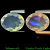 0.80 Ct. Oval Cut Natural Multi-Color Play Of Colour Opal