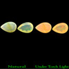 Unheated 1.33 Ct. Pair Pear Shape Natural Multi-Color Play Of Colour Opal Unheated 1.33 Ct. Pair Pear Shape Natural Multi-Color Play Of Colour Opal
