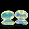 0.87 Ct. Pair Oval Shape Natural Multi-Color Play Of Colour Opal 0.87 Ct. Pair Oval Shape Natural Multi-Color Play Of Colour Opal