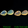 0.67 Ct. Pair Pear Shape Natural Gem Multi-Color (Play Of Colour) Opal 0.67 Ct. Pair Pear Shape Natural Gem Multi-Color (Play Of Colour) Opal