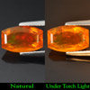 Orange Rainbow Play Of Colour Fire Opal 1.84 Ct. Cushion 10.8 x 6.9 Mm. Natural