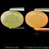 0.66 Ct. Oval Shape Natural Gemstone Red-Orange Rainbow Play Of Colour Opal