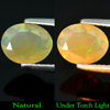 0.81 Ct. Oval Shape Natural Gemstone Rainbow Play Of Colour Opal