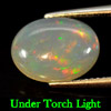 1.96 Ct. Natural Multi Color Play Of Color Opal Oval Cabochon 1.96 Ct. Natural Multi Color Play Of Color Opal Oval Cabochon