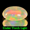 0.72 Ct. Natural Multi Color Play Of Colour Opal Oval Cabochon 0.72 Ct. Natural Multi Color Play Of Colour Opal Oval Cabochon