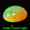 Unheated 0.88 Ct. Natural Multi Color Play Of Colour Opal Oval Cabochon