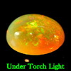Unheated 1.50 Ct. Oval Cabochon Natural Multi - Color Play Of Colour Opal Unheated 1.50 Ct. Oval Cabochon Natural Multi - Color Play Of Colour Opal