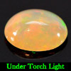 Natural Gemstone 0.76 Ct. Oval Cabochon Multi - Color Play Of Colour Opal Natural Gemstone 0.76 Ct. Oval Cabochon Multi - Color Play Of Colour Opal