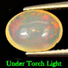 Natural 1.56 Ct. Oval Cabochon Multi - Color Play Of Colour Opal Unheated Natural 1.56 Ct. Oval Cabochon Multi - Color Play Of Colour Opal Unheated
