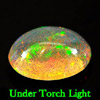 Unheated Natural Gem 0.87 Ct. Oval Cabochon Multi - Color Play Of Colour Opal Unheated Natural Gem 0.87 Ct. Oval Cabochon Multi - Color Play Of Colour Opal