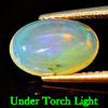 Natural Gem 1.65 Ct. Oval Cabochon Multi - Color Play Of Colour Opal Natural Gem 1.65 Ct. Oval Cabochon Multi - Color Play Of Colour Opal