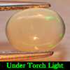 0.65 Ct. Oval Cabochon Natural Gem Multi-Color Play Of Colour Opal