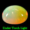 Unheated Gem 2.17 Ct. Oval Cabochon Natural Multi-Color Play Of Colour Opal