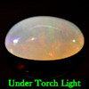 3.04 Ct. Oval Cabochon Natural Gemstone Multi Color Opal Unheated