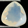 Unheated 4.76 Ct. Alluring Natural Gemstone White Opal Trilliant Shape