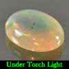 1.15 Ct. Oval Cabochon Natural Multi-Color Play Of Colour Opal From Ethiopia