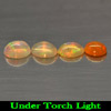 1.22 Ct. 4 Pcs. Oval Cabochon Natural Multi-Color Play Of Colour Opal