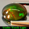 Play Of Color Rainbow Fire Red Black Opal 1.39Ct. Oval Cabochon Natural Gemstone Play Of Color Rainbow Fire Red Black Opal 1.39Ct. Oval Cabochon Natural Gemstone