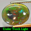 1.89 Ct. Nice Natural Gem Play Of Color Rainbow Fire Red Black Opal Oval Cab 1.89 Ct. Nice Natural Gem Play Of Color Rainbow Fire Red Black Opal Oval Cab