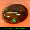 Oval Cabochon 1.52 Ct. Natural Gem Play Of Color Rainbow Fire Red Black Opal Oval Cabochon 1.52 Ct. Natural Gem Play Of Color Rainbow Fire Red Black Opal