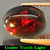 Play Of Color Rainbow Fire Red Black Opal Oval Cabochon1.02 Ct. Natural Gemstone Play Of Color Rainbow Fire Red Black Opal Oval Cabochon1.02 Ct. Natural Gemstone