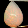 Opal Multi-Color 6.00 Ct. Pear Cabochon 16.1 x 12 Mm. Natural Gemstone Unheated