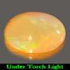 0.93 Ct. Good Natural Gem Multi Color Play Of Colour Opal Oval Cabochon