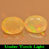1.63 Ct. 2 Pcs. Oval Shape Natural Multi Color Play Of Colour Opal Gemstones 1.63 Ct. 2 Pcs. Oval Shape Natural Multi Color Play Of Colour Opal Gemstones