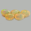 Natural Multi Color Opal Gemstones 1.55 Ct. 5 Pcs. Oval Shape 6.1 x 4.2 Mm. Natural Multi Color Opal Gemstones 1.55 Ct. 5 Pcs. Oval Shape 6.1 x 4.2 Mm.