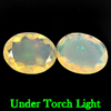 1.69 Ct. 2 Pcs. Oval Natural Gemstones Multi Color Play Of Colour Opal 1.69 Ct. 2 Pcs. Oval Natural Gemstones Multi Color Play Of Colour Opal