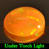 Unheated 1.26 Ct. Oval Cabochon Natural Gem Multi Color Play Of Colour Opal