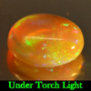 1.03 Ct. Beauteous Oval Cab Natural Gem Multi Color Play Of Colour Opal