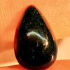 Play Of Color Rainbow Fire Red Black Opal 2.17 Ct. Pear Cabochon Shape Natural
